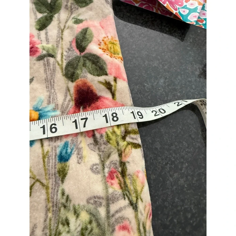 Wildflower Floral Velvet‎ Cotton Tote Bag Multicolor Garden Print RN 96998 India
